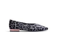 GIOSEPPO Ballerines pour Femme, Couleur Grise, en Cuir Type Poil, Pointe carrée, Semelle rembourrée en Cuir et polyuréthane, Semelle en TPR. Talon 1 cm.