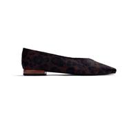 GIOSEPPO Ballerines pour Femme en Cuir Type Cheveux avec imprimé léopard. Pointe carrée. Semelle rembourrée et polyuréthane. Semelle en TPR. Talon de 1 cm. Ballerines en Cuir Type Fourrure avec