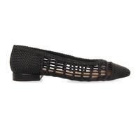 GIOSEPPO Ballerines Noires en Peau tressée avec Attache pour Femme sagada