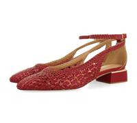 Gioseppo Ballerines tressées Bardejov – Bracelet en cuir – Rouge EU 40 Femme
