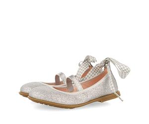 GIOSEPPO Bettant Ballerines, Argent métallique, 31 EU