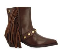 BOTTINES CUIR FRANGES ET CLOUS CLARKSVILLE