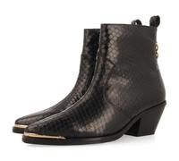 GIOSEPPO Bottines Cowboy Talon Cuir Smyrna, Noir, 38 EU