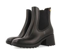 GIOSEPPO Bottines de Pluie Noires à Talon Type Chelsea pour Femme arsuk