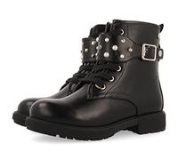 GIOSEPPO Bottines Noires à Lacets et Ornements Fille et garçon Erskine