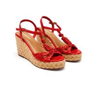 GIOSEPPO Castine, Sandales compensées type espadrilles pour femme, rouge, 40 EU, rouge, 40 EU