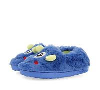 GIOSEPPO Chaussons fermés de Couleur Bleue brodés Petit Monstre pour Fille et garçon asten