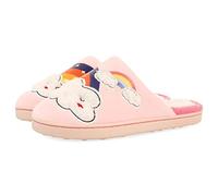 GIOSEPPO Chaussons Roses avec détail de Nuages et Arc-en-Ciel pour Fille et garçon Kidder