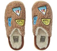 GIOSEPPO Chaussons sans Talon Marron doublés Mouton et brodés pour Fille et garçon turi
