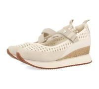 GIOSEPPO Chaussures Ouvertes en Cuir compensé Raphia Belmont, Blanc, 41 EU