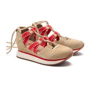 GIOSEPPO Chaussures ouvertes en cuir compensé Raphia Griswold, beige, 37 EU