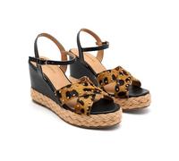 GIOSEPPO Delafield Sandales compensées type espadrilles pour femme Motif léopard Pointure 37, léopard, 37 EU