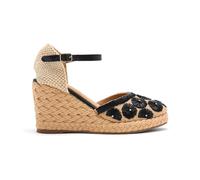 GIOSEPPO Femme Bennett Sandale Cage Espadrille, Noir, 40 EU