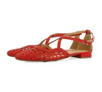 GIOSEPPO Femme Bailarinas Piel Con Trenzados Para Mujer Leskovic Ballerines, Rouge, 37 EU