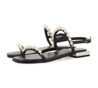 GIOSEPPO Femme Bijou de Santal Assiette Sandal, Noir, 38 EU