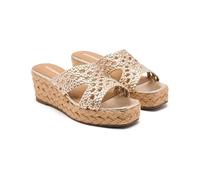 GIOSEPPO Femme Brimfield Sandale cale, Platine, 37 EU