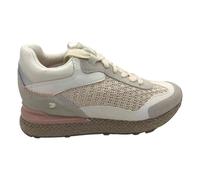 GIOSEPPO Chaussures en Cuir compensées Raphia Harding, Blanc, 41 EU