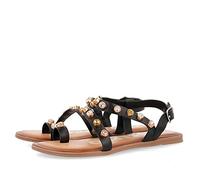 Gioseppo Femme Halcott Sandales Bout Ouvert, Noir (Negro Negro), 39 EU