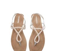 GIOSEPPO Femme Kingfield Sandale Plate, Argent métallique, 40 EU