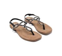 GIOSEPPO Femme Kingfield Sandale Plate, Noir, 36 EU