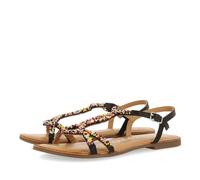 GIOSEPPO Femme Lure Sandale Plate, Noir, 36 EU