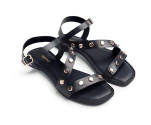 GIOSEPPO Femme Maseno Sangle en T, Noir/Blanc, 37.5 EU