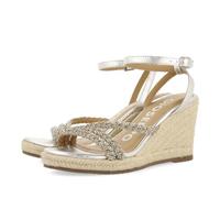 GIOSEPPO Femme Menfi Sandale Cage Espadrille, Argent métallique, 39 EU