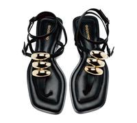 GIOSEPPO Femme Reseburg Sandale Plate, Noir, 41 EU