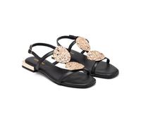 GIOSEPPO Femme Sandales Gioielli Plates, Noir, 39 EU