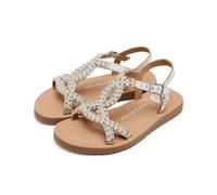 GIOSEPPO Garçon Fille Komensky Sandale Plate, Blanc, 27 EU