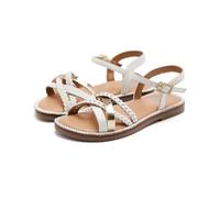 GIOSEPPO Garçon Fille Medary Sandale Plate, Blanc, 30 EU