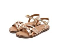 GIOSEPPO Garçon Fille Medary Sandale Plate, Platine, 34 EU