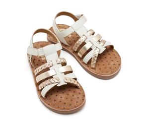 GIOSEPPO Garçon Fille POYSIPPI Sandale Plate, Platino, 32 EU