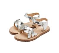 GIOSEPPO Garçon Fille Rowley Sandale Plate, Argent métallique, 28 EU