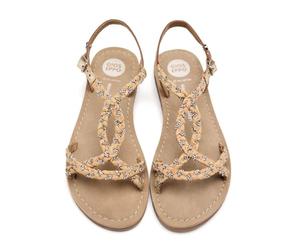 GIOSEPPO Garçon Fille Wenham Sandale Plate, Taupe, 30 EU