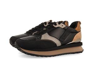 GIOSEPPO Gladsaxe Baskets Noires Unies rembourrées avec détails pour Femme, Noir, 36 EU