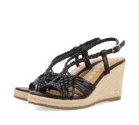 GIOSEPPO Femme Glide Sandale Cage Espadrille, Noir, 38 EU