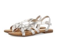 GIOSEPPO GOLAJ Sandales Plates pour Femme, Argent, 36 EU, Argent métallique, 36 EU