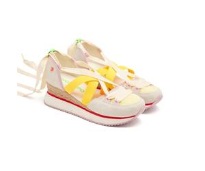 GIOSEPPO HINESBURG Chaussures ouvertes en cuir compensé Raphia, multicolore, 41 EU
