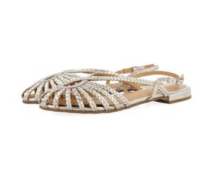 GIOSEPPO Hingham Mary Jane Chaussures Plates pour Femme, Argent métallique, 40 EU