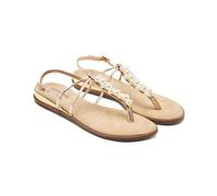 GIOSEPPO KOSSUTH, Sandales plates pour femme, Platine, 39 EU, Platine, 39 EU