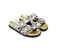 GIOSEPPO Mifflin, Sandales plates pour femme, vache, 39 EU, Vache, 39 EU