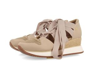GIOSEPPO Muir Baskets Ouvertes pour Femme Beige, Beige, 39 EU