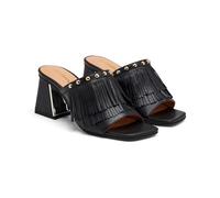 GIOSEPPO Mules Talon Cuir et Franges DIXFIELD, Noir, 41 EU