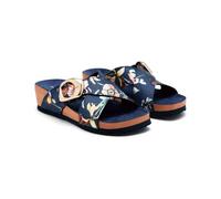 GIOSEPPO Sandales compensées à fleurs Uxbridge, bleu marine, 36 EU