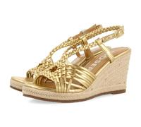 GIOSEPPO Sandales compensées Glide Espadrilles pour femme, Doré foncé, 38 EU