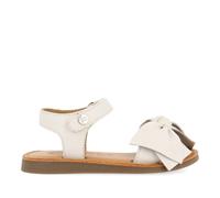 Gioseppo Sandales De Fille Blanc en Cuir Avec Bande Nœud Ruban Élégant Bébé