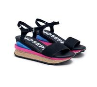GIOSEPPO Sandales de sport beige compensées pour femme benay, Noir, 40 EU