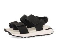 GIOSEPPO Sandales de sport noires avec détail arrière froncé élastique pour femme, Noir, 40 EU