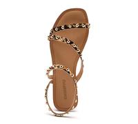 Gioseppo Sandales Ogema en cuir léopard marron 37 EU Femme